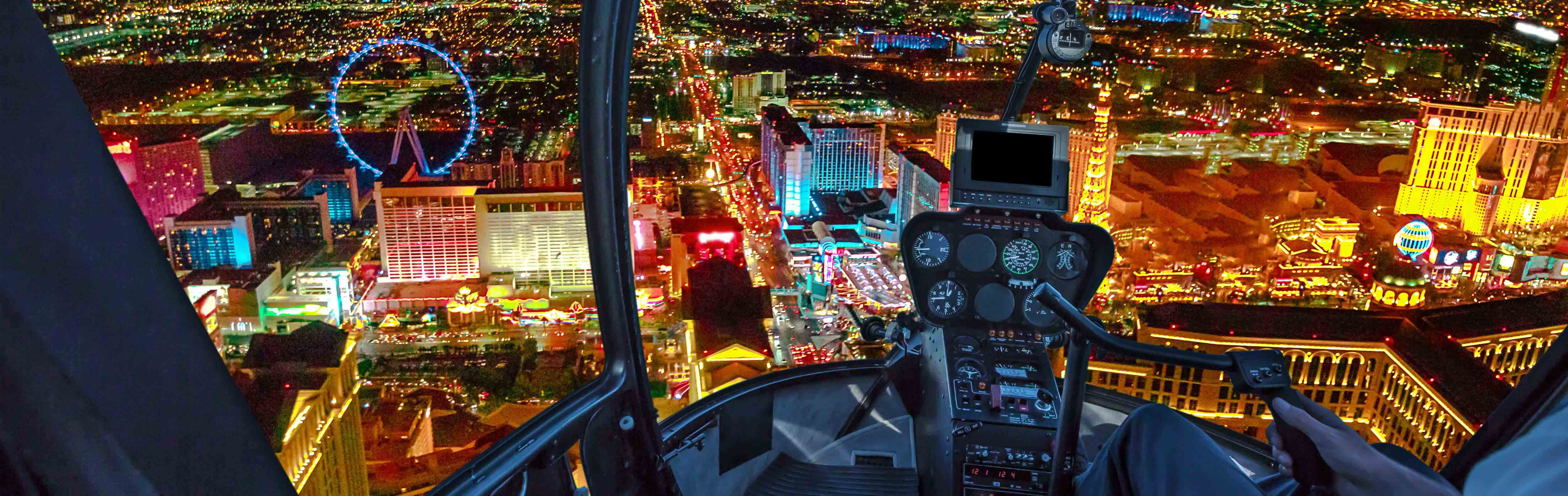 Helicopter ride down The Strip